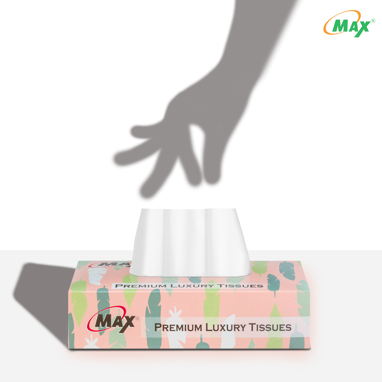 Max Facial Tissue Autumn Leaf - 80 Pulls | Virgin Facial Tissue Box | Pack of 12