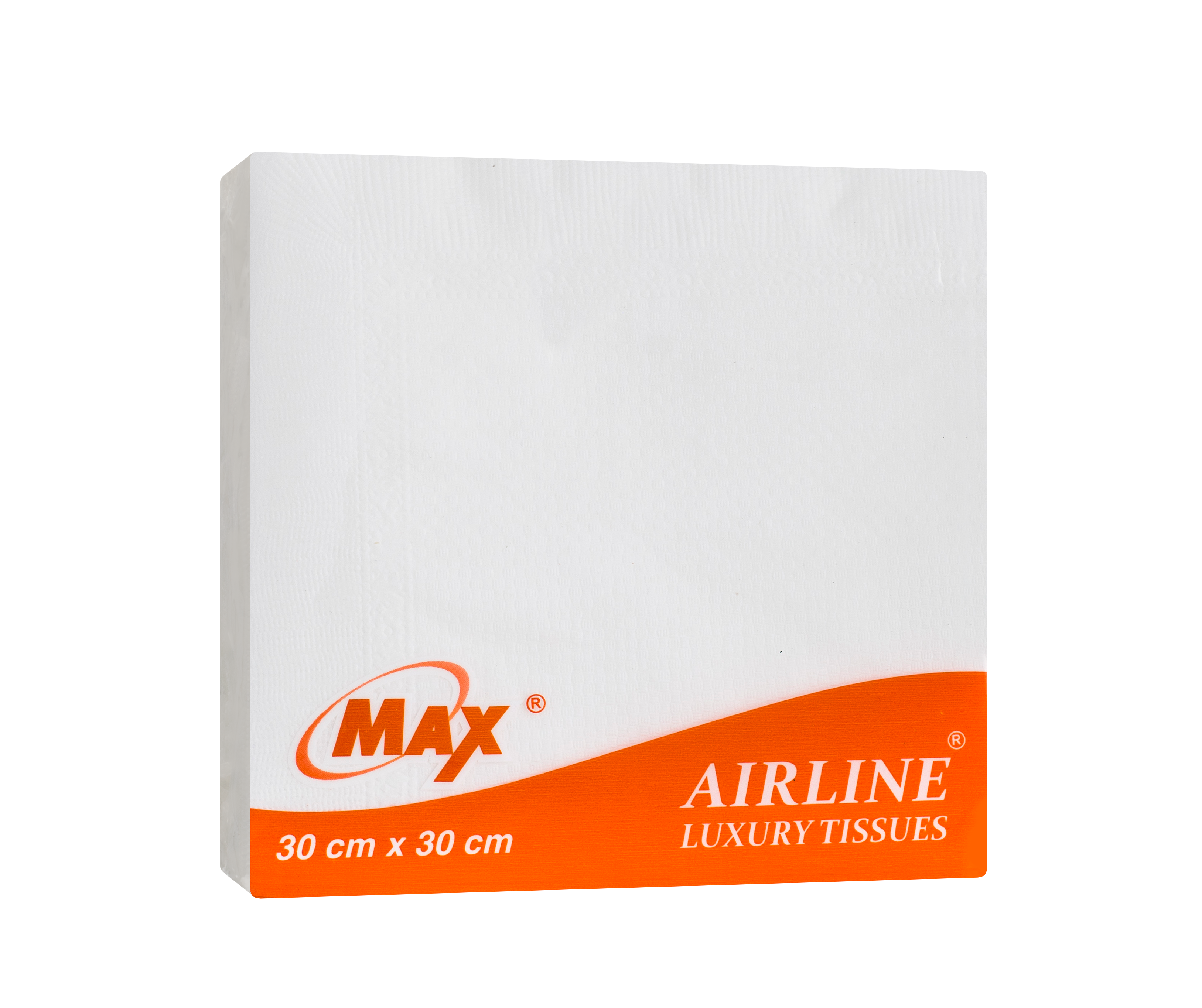Max Airline 40 cm x 40 cm – 2 Ply Virgin Tissue Napkin | 50 Pulls x 6 Packs