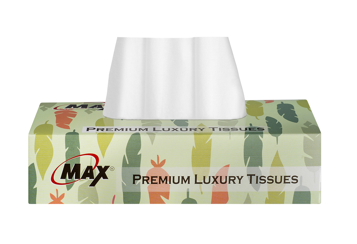 Max Facial Tissue Autumn Leaf - 80 Pulls | Virgin Facial Tissue Box | Pack of 12