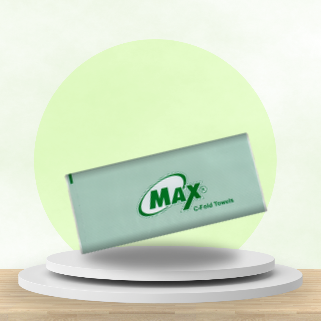 Max C-Fold Institutional Tissue Napkins 21 cm x 30 cm – 150 Pulls | Box of 20 Packs