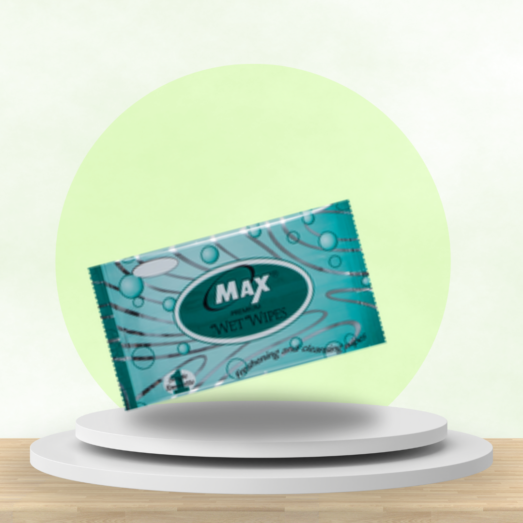 Max Wet Wipe Single | Virgin Facial Wipes | Pack of 50 x 6 Packs